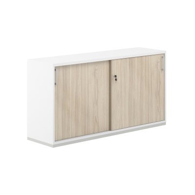 Шкаф-купе 2 ур. 1638х400х750/ AG.243.WH.WH.AR/ корпус: белый, топ-дно: белый, фасады:ак.равелло