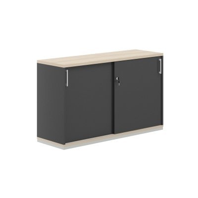 Шкаф-купе 2 ур.  1238х400х750/ AG.241.AN.AR.AN/ корпус:антрацит, топ-дно:ак.равелло, фасады:антрацит