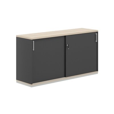 Шкаф-купе 2 ур. 1438х400х750/ AG.242.AN.AR.AN/ корпус:антрацит, топ-дно:ак.равелло, фасады:антрацит