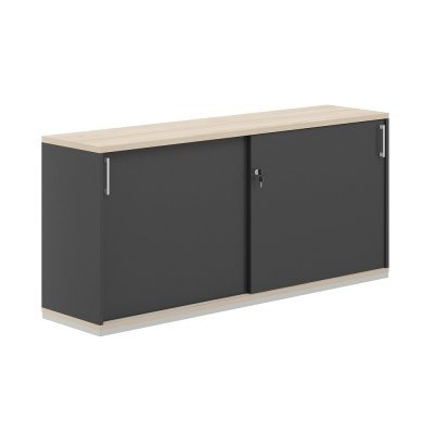 Шкаф-купе 3 ур.  1238х400х111/ AG.244.AN.AR.AN/ корпус:антрацит, топ-дно:ак.равелло, фасады:антрацит