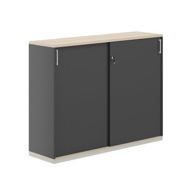 Шкаф-купе 3 ур. 1438х400х1111/ AG.245.AN.AR.AN/ корпус:антрацит, топ-дно:ак.равелло, фасады:антрацит
