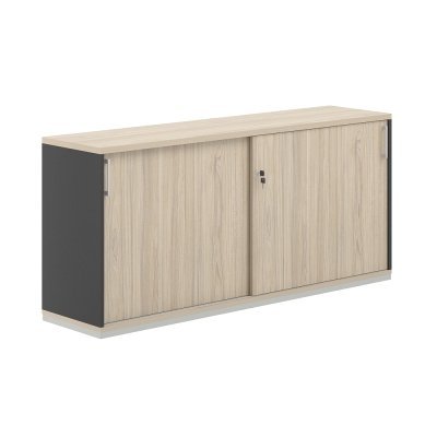 Шкаф-купе 2 ур. 1638х400х750/ AG.243.AN.AR.AR/ корпус:антрацит, топ-дно:ак.равелло, фасады:ак.равелло