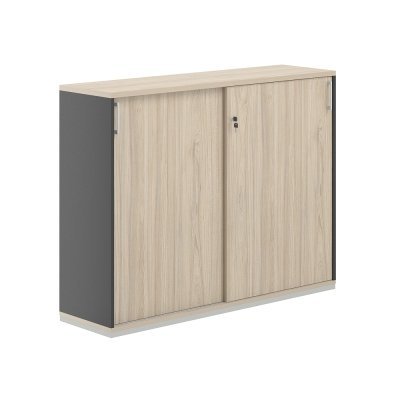 Шкаф-купе 3 ур. 1438х400х1111/ AG.245.AN.AR.AR/ корпус:антрацит, топ-дно:ак.равелло, фасады:ак.равелло