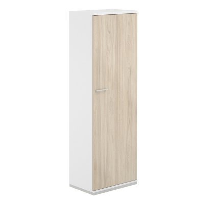 Гардероб 600х400х1833/ AG.223.WH.WH.AR.R/ корпус: белый, топ-дно: белый, фасады:ак.равелло