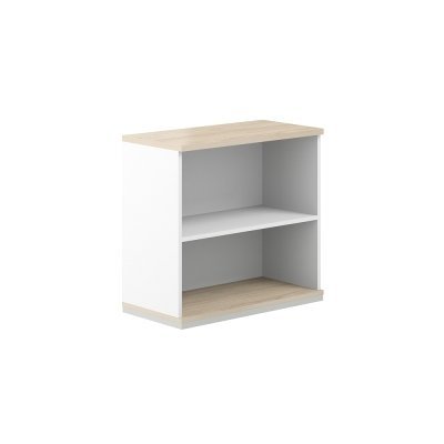 Стеллаж 2 ур. 800х400х750/ AG.204.WH.AR/ корпус: белый, топ-дно: ак.равелло