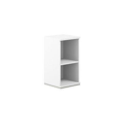 Стеллаж 2 ур. 400х400х750/ AG.203.WH.WH/ корпус: белый, топ-дно: белый, фасады:белый
