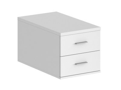 Подвесная тумба с 2 ящ., 700,  400х518х342 / SG.537.WH.WH/ корпус: белый; фасады:белый