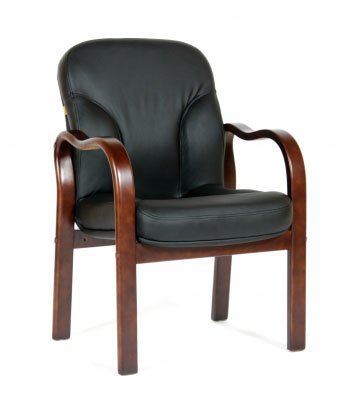 Офисный стул Chairman 658 черная кожа