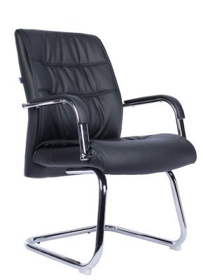 Конференц-кресло Everprof Бонд CF / Bond CF EC-333A CF PU Black черная экокожа