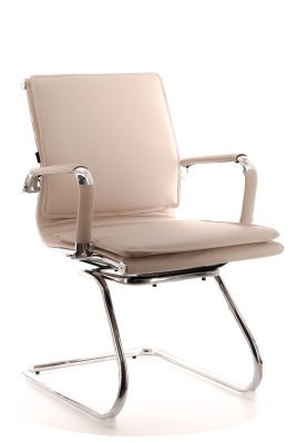 Конференц-кресло Everprof Нэрэй CF / Nerey CF EC-07S PU Beige бежевая экокожа