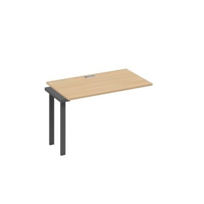 Секция 120 на металлокаркасе UNO для станции натуральный дуб / металлокаркас антрацит А4/A4, размер: 1200x700x750