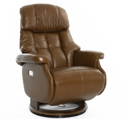Релакс кресло RECLAINERS ЛЮКС ЭЛЕКТРО / LUX ELECTRO S16099RWB темно-коричневая кожа