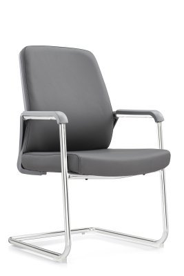 Конференц кресло Riva Ситтинг / Sitting RCH D825-5 темно-серая экокожа