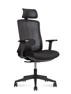 Кресло для персонала Sunon Поинт / Point CAD81SW черная сетка, черная ткань