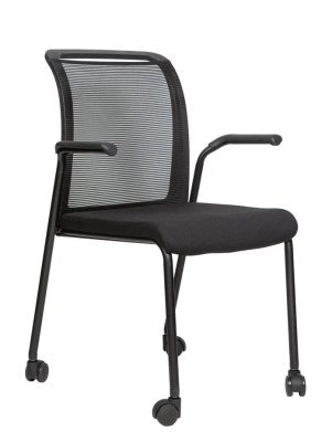 Конференц-кресло Sunon Сит / Seat черная сетка, черная ткань