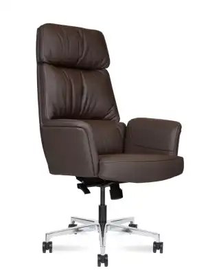 Кресло для руководителя Norden Бонно браун / Bonno brown HD-2204-3 H brown коричневая кожа