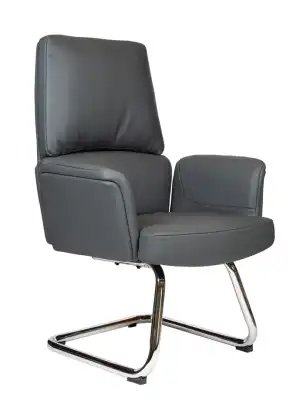 Конференц-кресло Norden Бонно браун CF / Bonno CF grey HD-2204-2 V CF grey серая кожа