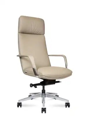 Кресло для руководителя Norden Нэо латте / Neo latte HD-2218-4 H latte бежевая кожа