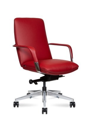 Кресло для переговорной Norden Нэо рэд LB / Neo LB red  HD-2218-6 L LB red красная кожа