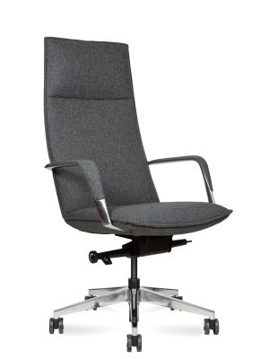 Кресло для руководителя Norden Паркер / Parker HD-2216-5 H-1 Fabric серая ткань войлок