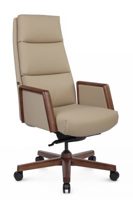 Кресло для руководителя Riva Design Франко / Franco  A2415-1 светло-бежевая кожа