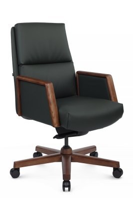 Кресло для руководителя Riva Design Франко-М / Franco-M B2415-1 зелёная кожа
