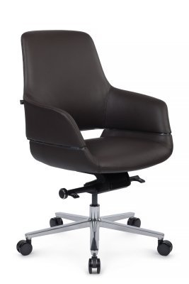Кресло для переговорной Riva Design Фабио-М / Fabio-M B2518 темно-коричневая кожа