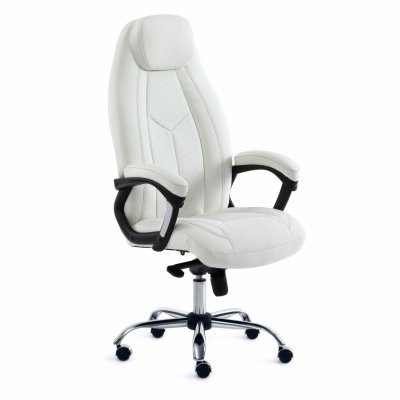 Кресло для руководителя TetChair ВОСС / BOSS люкс белый