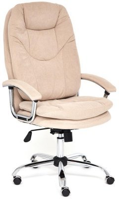 Кресло для руководителя TetChair Софти люкс / Softy Lux бежевый флок