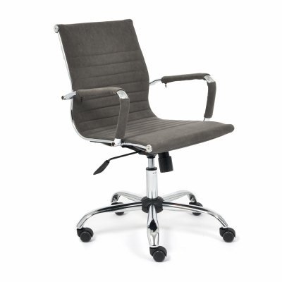 Кресло для персонала TetChair УРБАН-ЛОУ / URBAN-LOW серый флок