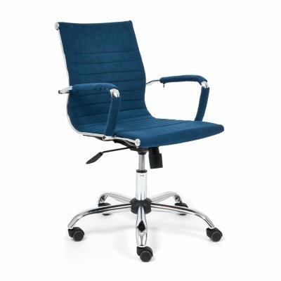 Кресло для персонала TetChair УРБАН-ЛОУ / URBAN-LOW синий флок