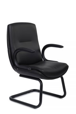 Конференц-кресло Riva Design Данте-СФ / Dante-CF C2561-12 черная премиум экокожа