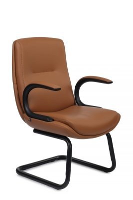 Конференц-кресло Riva Design Данте-СФ / Dante-CF C2561-12 светло-коричневая премиум экокожа