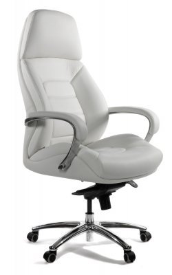 Кресло для руководителя Norden Порше / Porsche F181 ivory leather белая кожа