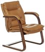 Конференц-кресло Бюрократ T-9927WALNUT-AV CF горчичная кожа