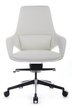 Кресло для персонала Riva Design Аура-М / Aura-M FK005-B белая кожа - 1