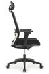 Кресло для персонала Riva Design Ворк / Work W-218C BLACK черная сетка, черная ткань - 2