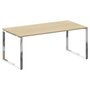 Стол рабочий руководителя на О-обр. м/к Метал систем директ/Metal system direct Акация/Нерж. сталь БО.СРР-5.9 1800*900*750