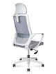 Кресло для персонала Norden Пино грэй / Pino grey H6256-1 grey серая сетка, серая ткань - 3