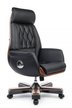 Кресло для руководителя Riva Design Байрон / Byron YS1505A черная кожа