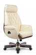 Кресло для руководителя Riva Design Байрон / Byron YS1505A кремовая кожа