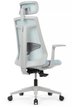 Кресло для руководителя Riva Design Гем / Gem 6230A-HS голубая сетка, голубая ткань - 4