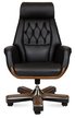 Кресло для руководителя Norden Трон YS1505A-black черная кожа - 1